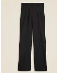 NEW J CREW Womens Portia Italian Bi Stretch Wool Blend Pants Black 10 NWT $228 - Picture 1 of 7