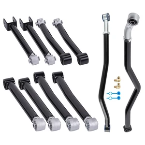 Full Set Front & Rear Control arms Adj. Track Bar for 2007-2018 Jeep Wrangler JK - Picture 1 of 18