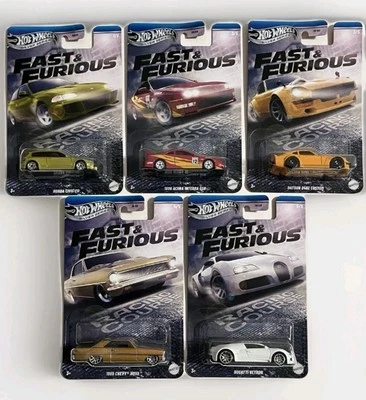 Fast & Furious 银色系列赛车场 5 件套 风火轮 — 第 1/4 张图片