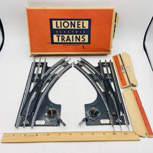 Vintage Lionel No 1024 Vorkrieg Spur 027 rechts & links Hand Handgleis Weichen - Bild 1 von 9