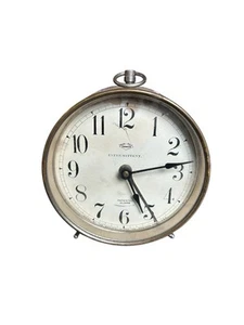 Vintage Parker Intermittent Metal Wind Up Alarm Clock Preloved Retro - Picture 1 of 9