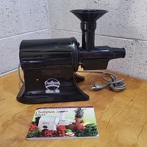 Heavy Duty Champion Juicer Model G5-PG-710 Black Tested Working Vintage - Picture 1 of 7
