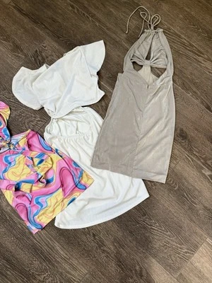 Women’s Festival Club Boho Party Summer Sexy Mini Dresses Lot Of 3 Small EUC  - Image 1 of 4