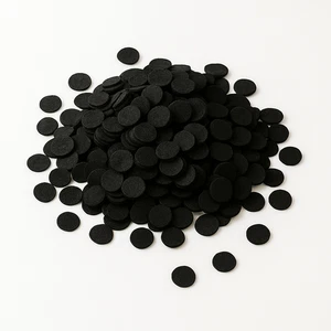 500pcs 10mm Black Felt Circles – Die Cut Non-Woven Pads for Bows Brooches Crafts - Picture 1 of 6