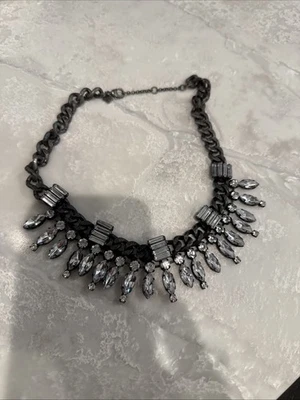 Stunning Banana Republic Large Rhinestone Choker, Bib Statement Necklace - Image 1 of 2