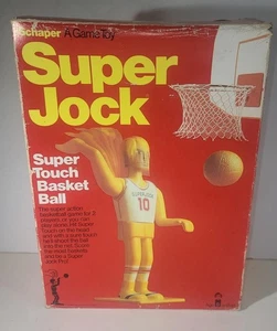 JUEGO DE BALONCESTO SCHAPER SUPER JOCK VINTAGE JUGUETE EN CAJA COMPLETO - Imagen 1 de 5