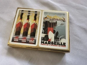 2 Open Decks Art Deco Liners Made in Austria By Piatnik Marseilles Norddeutscher - Picture 1 of 5