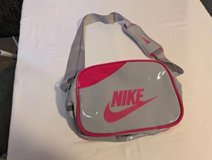 Nike Women's Shoulder/Crossbody Bag Gray and Pink - Picture 1 of 8