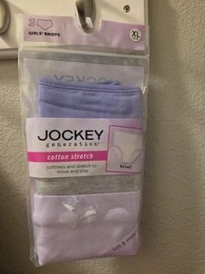 Jockey Generation Mädchen Gr. XL (14-16) Baumwolle Stretch Slips Unterwäsche 3 Stück Neu - Bild 1 von 2