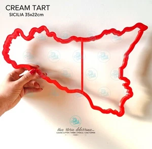 Cream Tart Stampo Maxi Sicilia Regione Cookie Cutter Formine Biscotti 35cm - Picture 1 of 1