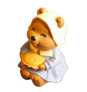 Hallmark MERRY MINIATURES Thanksgiving Vintage MOMMA BEAR PIE 1989 Figur - Bild 1 von 6