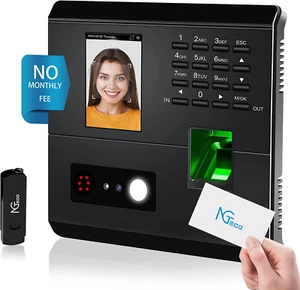 NGTeco MB1 Face Fingerprint RFID&Password Punch In One Time Clock - Picture 1 of 8