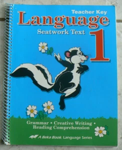 ABeka gr.1/st LANGUAGE 1 Answer Key 1995 3rd Ed. Nice Spiral PB - Picture 1 of 6