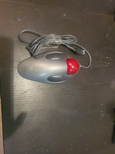 Untasted Logitech T-BC21 Marble Mouse Roller Ball USB TrackBall Mouse Gray - Picture 1 of 6