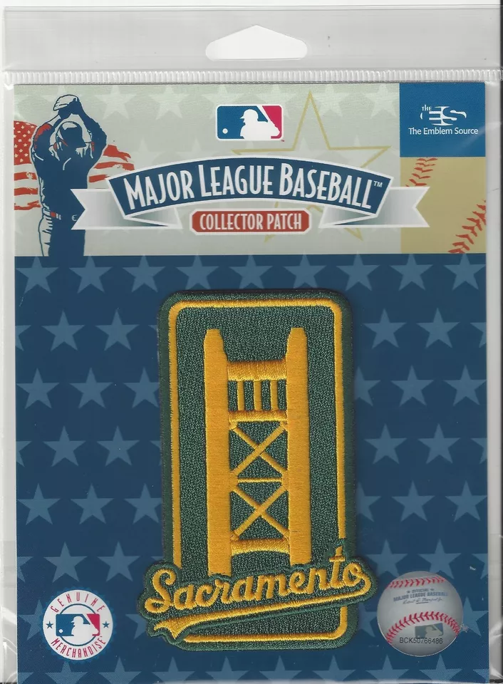 THE EMBLEM SOURCE 2025 Oakland A's Sacramento Athletic Green Sleeve Patch Official MLB Logo Pkg