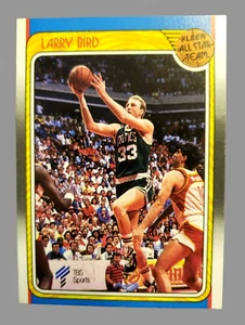 1988-89 Fleer LARRY BIRD NBA Basketball Tarading Card #124 Boston Celtics HOF MT - Picture 1 of 9
