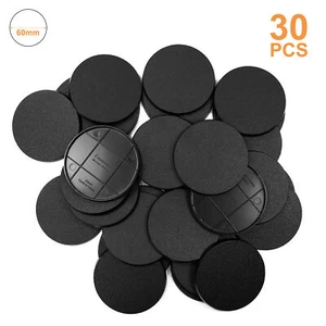 30pcs 60mm Round ABS Model Bases for Wargames Military Simulation Scene MB1160 - Picture 1 of 6