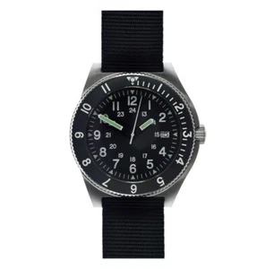 MWC 300m Automatico Acciaio Nero Zaffiro Ceramica Tessuto Orologio Uomo - Foto 1 di 3