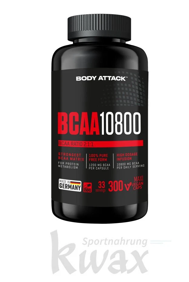 (EUR 73,11/kg) Body Attack BCAA 10800 Kapseln 300 Caps - Bild 1 von 1