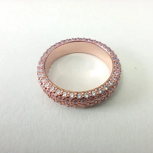 Double-row Ring Gift Bag Pandora Timeless Pavé - Picture 1 of 4