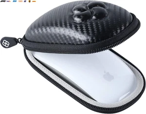 Hard Case Compatible for Apple Magic Mouse (1 2 & 3 Gen) Including Carabiner (Bl - Picture 1 of 8