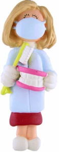 GRADUATE FEMALE GIRL BLONDE CHRISTMAS ORNAMENT GRADUATION GIFT - Picture 1 of 1