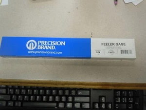 PRECISION BRAND® 19675 FEELER GAGE, 12 BLADES, 12 IN L X 1/2 IN W X 0.024 IN THK - Picture 1 of 3