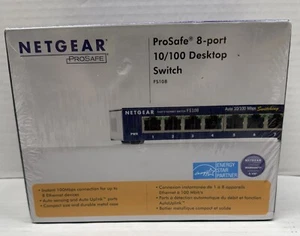 NETGEAR FS108 PROSAFE 8-PORT 10/100 MBPS FAST ETHERNET SWITCH URS3-4 New! - Picture 1 of 5