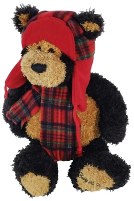 GUND Teddy B Caring Office Depot Stuffed Animal Plush Bear Brown Black 16 inch - Image 1 of 4