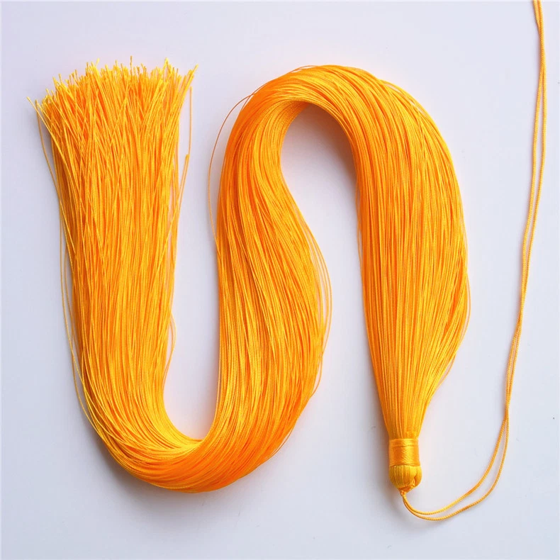 Borla de seda helada de 50 cm de largo para hacer joyas artesanales hágalo usted mismo 11 colores Foto 1 de 4