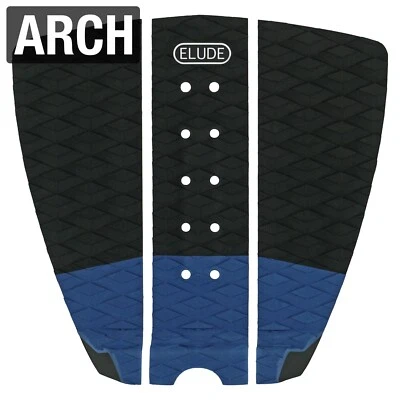 ELUDE Surfboard Traction Pad, Arch Bar, Full Size, 3M Adhesive - Blue/Black - Image 1 of 4
