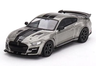 FORD Mustang Shelby GT500 SE Widebody - gray metallic - Mini GT 1:64