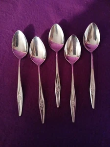 5 cucharas de sopa Oneida Oneidacraft de lujo rosa duradera lugar ovalado inoxidable - Imagen 1 de 3
