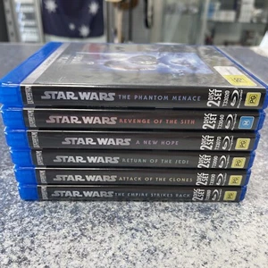 Star Wars 6 x Bluray Bundle - Aus Region B - Picture 1 of 8