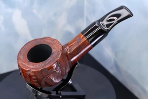 RARE BP JUM full bowl TEXTURED SHORT POT Estate PIPE IMPORTED BRIAR No ring - Picture 1 of 18