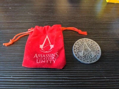 Assassin's Creed Unity Coin with original Velvet Pouch, Loot Crate Nov. 2014 EXC - Image 1 of 2