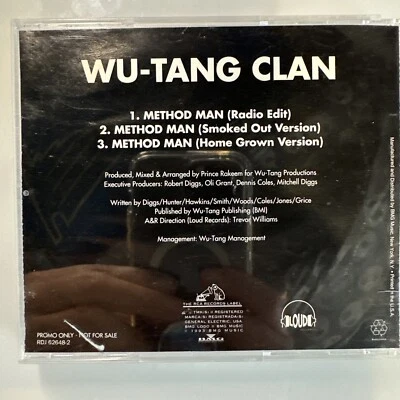 Wu-Tang Clan Method Man CD Promo Single Foto 1 de 2