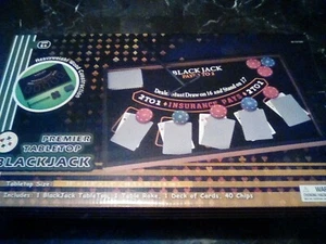 Black Jack Table Game Set Table Top Games Casino Gambling Night BRAND NEW ITEM - Picture 1 of 4