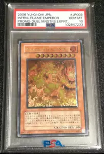 PSA 10 Yu-Gi-Oh Infernal Flame Emperor W6S-JP003 Ultimate Rare Japanese - Bild 1 von 10