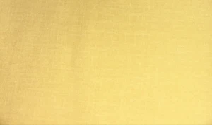 Vintage Solid Yellow Tablecloth 60" x 128" Cotton Weave with Blanket Stitch Edge - Picture 1 of 5