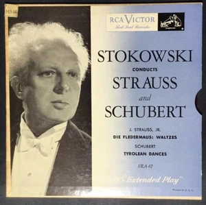 STOKOWSKI CONDUCTS STRAUSS & SCHUBERT ERA 67 RCA VICTOR RED SEAL 7” 45 LP VINYL - Picture 1 of 6