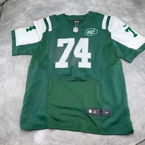 Nike NFL Jersey Adult 48 Green NEW YORK JETS 74 Nick MANGOLD Mesh OnField Flaws - Picture 1 of 12
