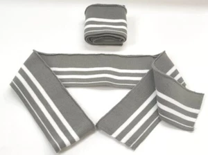 Bündchen 110cm x 6cm elastisch Ärmelbündchen Saumbündchen grau Baumwollbündchen - Bild 1 von 1