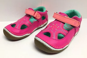 Stride Rite SRT Callie Pink Closed Toe Sandal Toddler Girl Sz 6 W - Picture 1 of 11