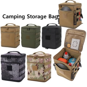 Camping Stove Storage Portable Gas Tank Box Tool Storage Bag 600D Oxford Cloth - Picture 1 of 29