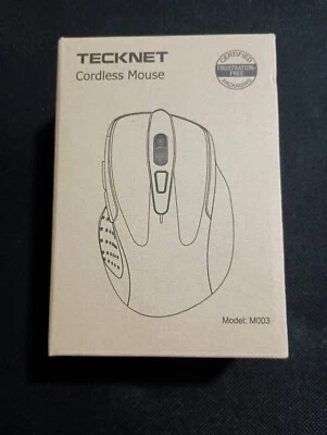 Tecknet Cordless Mouse - M003 - Black (batteries not included) - Image 1 of 4