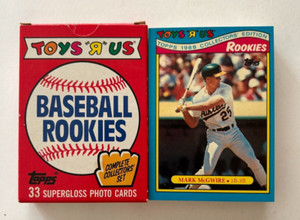 1988 Topps Toys R Us Baseball Rookies 33 Card Set
