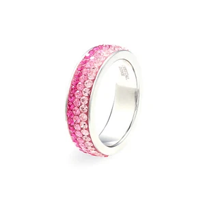Handmade Band Ring with Swarovski Crystals, Gift for Girlfriend, Unique, Stylish - Picture 1 of 12