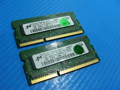 MacBook Pro A1278 Micron 2GB (2x1GB) PC3-8500S Memory RAM SO-DIMM 661-5225 - Image 1 of 4