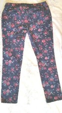 Arizona Jean Co Skinny Jeans Floral Youth Women Stretch 18.5 PLUS